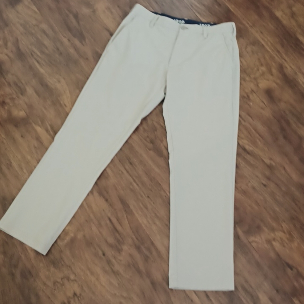 IZOD -  Golf Pants Mens 32X30 Light Tan Quick Dry Comfort Waistband